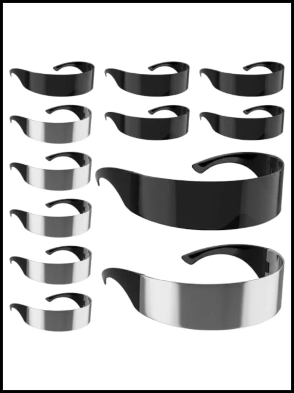 12 PC Futuristic Cyber Visor Sunglasses Party Pack Costume Accessory